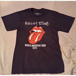 Rolling Stones North American Tour 1975 T-Shirt Size Sm Tongue Logo Classic